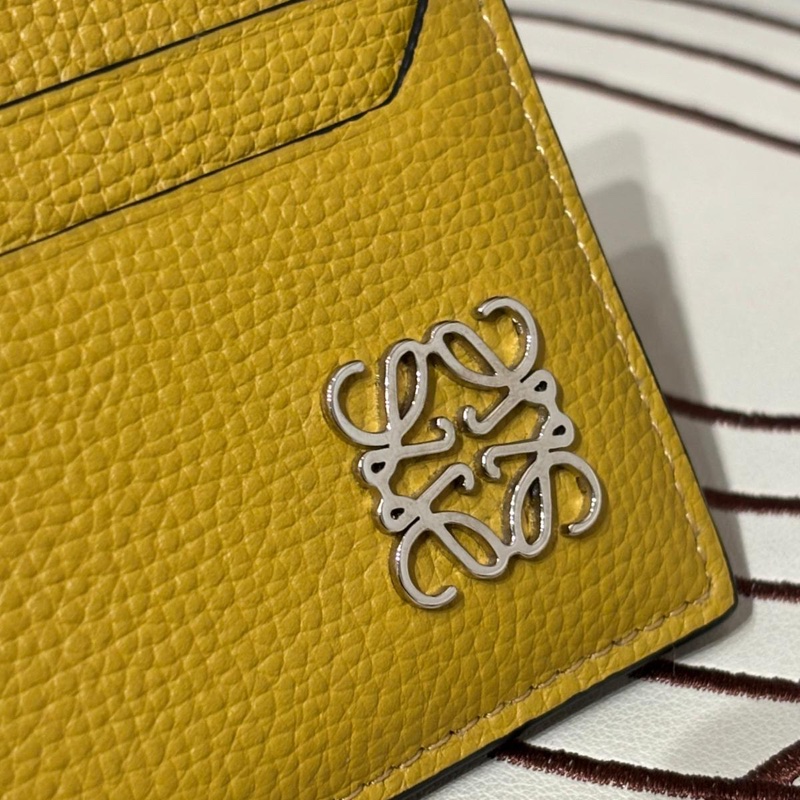 Loewe card holder Anagram Plaque PEBBLED Leather 卡片套-1