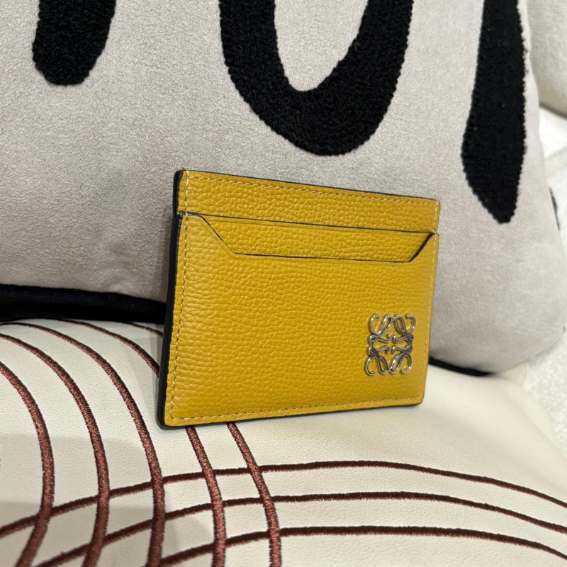 Loewe card holder Anagram Plaque PEBBLED Leather 卡片套-4
