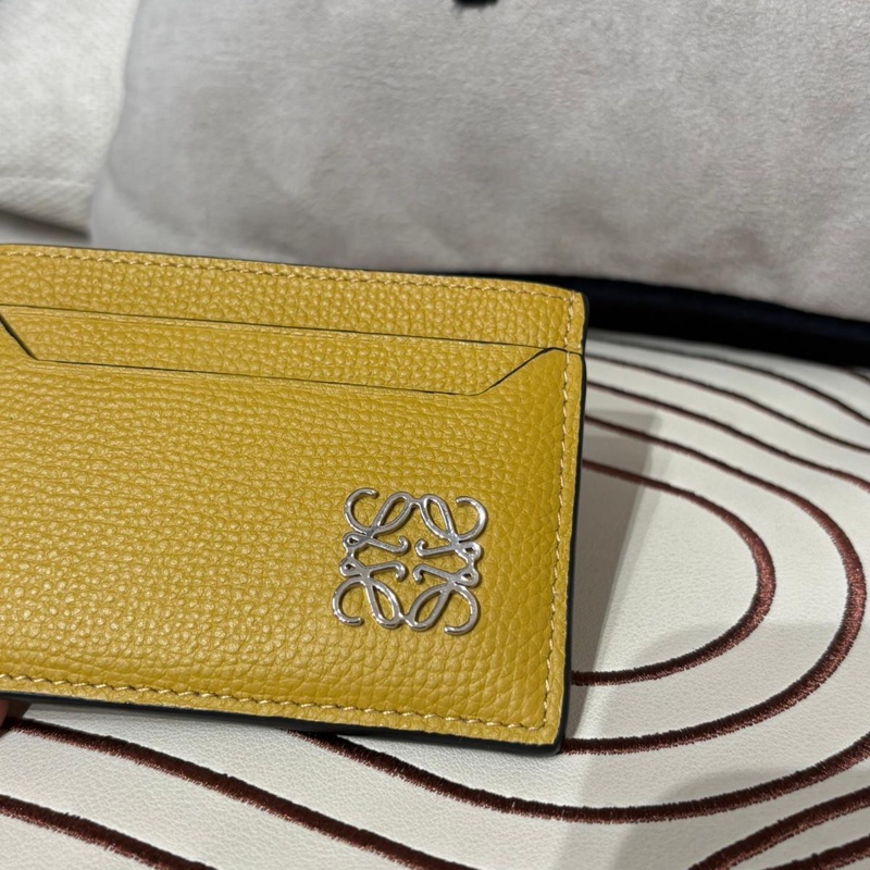 Loewe card holder Anagram Plaque PEBBLED Leather 卡片套-6
