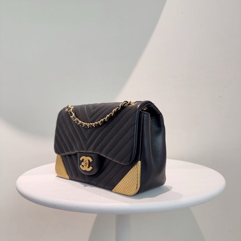 Chanel 宮廷系列黑金大mini 25開有卡 成色很好 邊角無磨損 金屬無褪色 內里乾淨-2