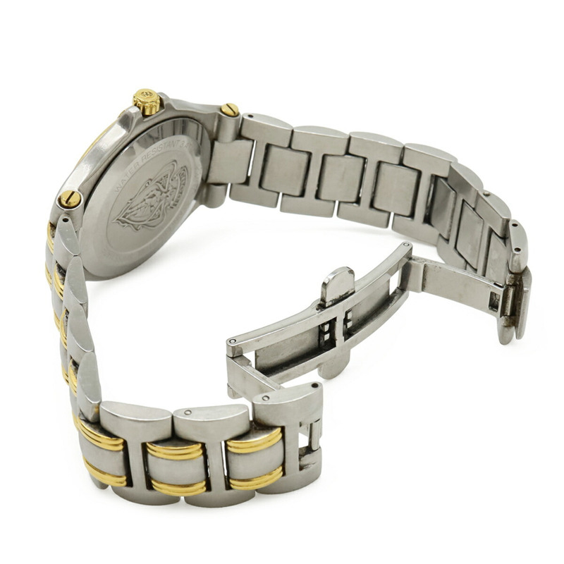 GUCCI 男款石英錶 9040M,黑色錶盤,日期顯示,不鏽鋼錶殼-8