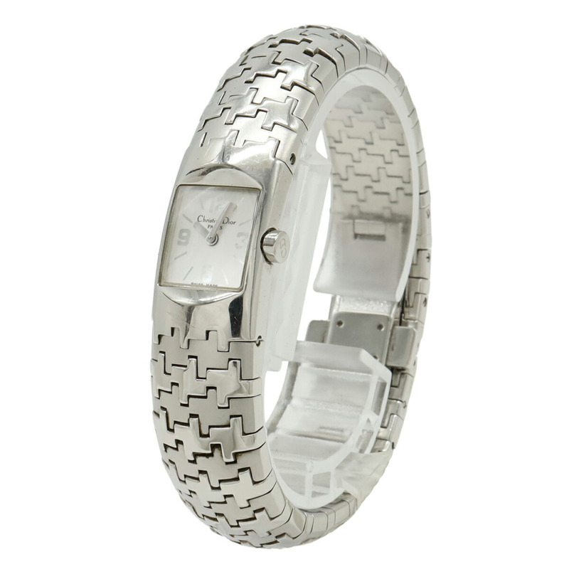 Christian Dior Diorific 銀色錶盤不鏽鋼女石英腕錶 D96-100-2