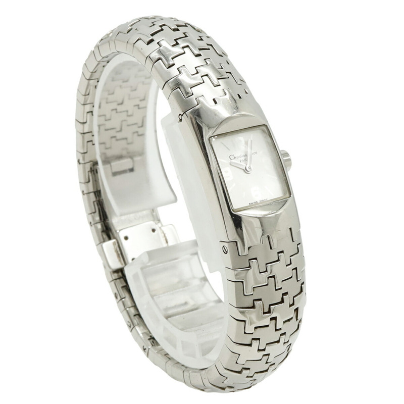 Christian Dior Diorific 銀色錶盤不鏽鋼女石英腕錶 D96-100-3