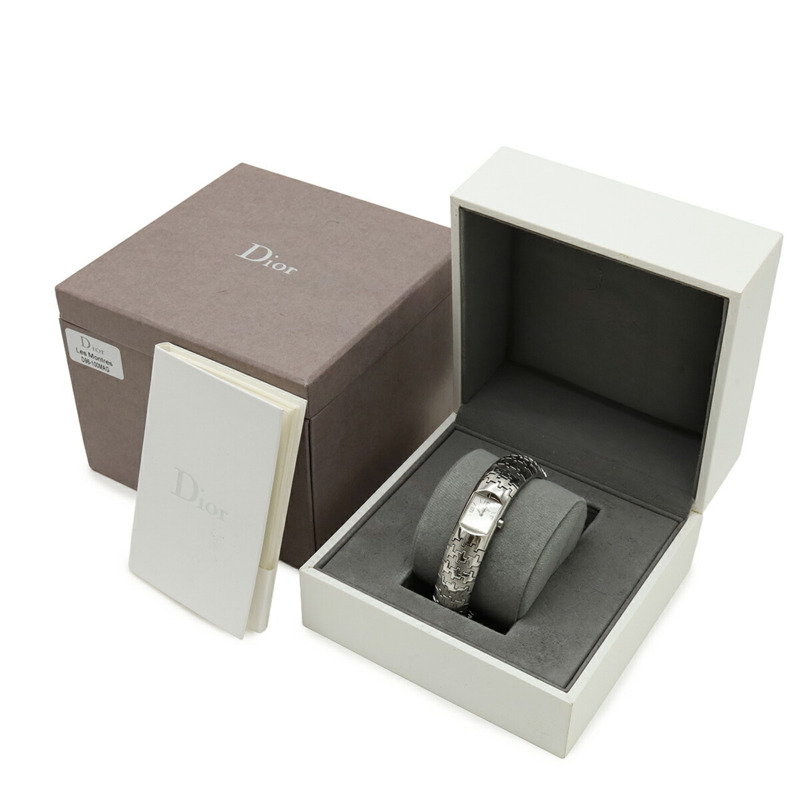 Christian Dior Diorific 銀色錶盤不鏽鋼女石英腕錶 D96-100-8