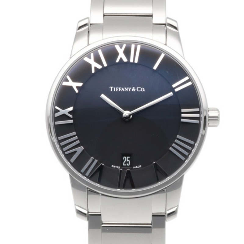 Tiffany & Co.) Atlas Dome 手錶,不鏽鋼,石英,Z1800.11.10A10A00A,拋光,男錶。-0