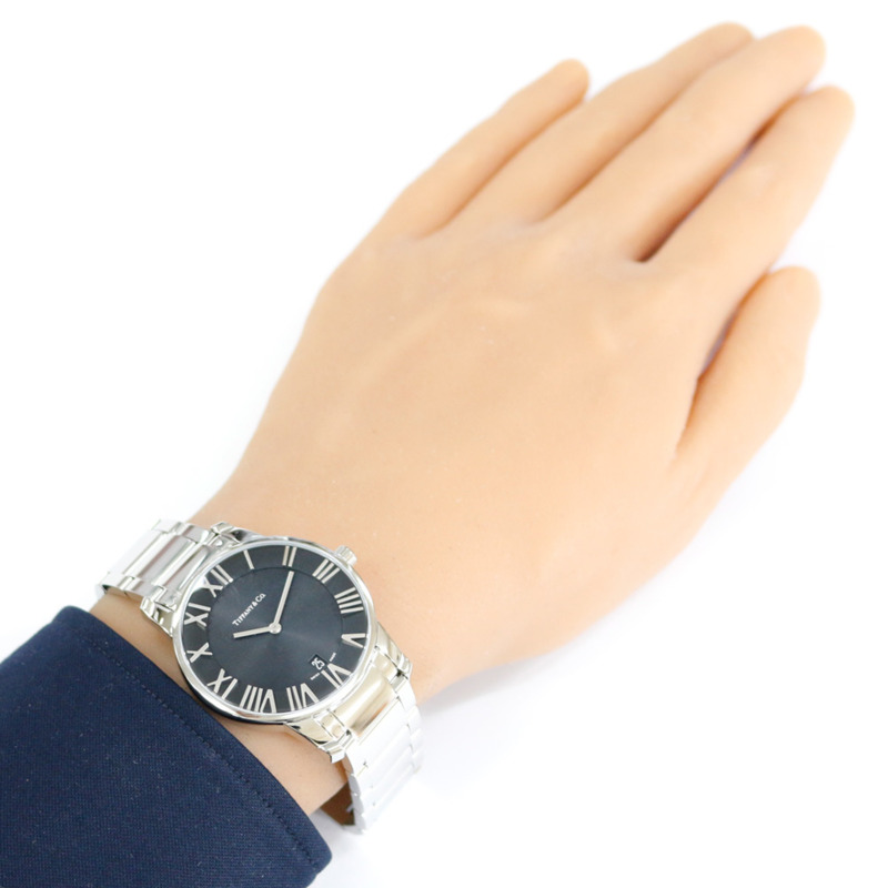 Tiffany & Co.) Atlas Dome 手錶,不鏽鋼,石英,Z1800.11.10A10A00A,拋光,男錶。-1
