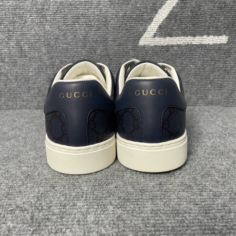 閒置未使用 Gucci 古馳 藍色ACE老花板鞋42碼-4