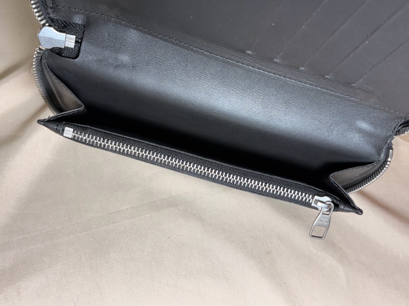 🔥近新美品 LV 路易威登 Louis Vuitton 黑棋盤格拉鏈10卡 長夾-4