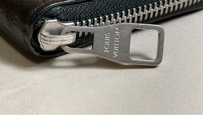 🔥近新美品 LV 路易威登 Louis Vuitton 黑棋盤格拉鏈10卡 長夾-9