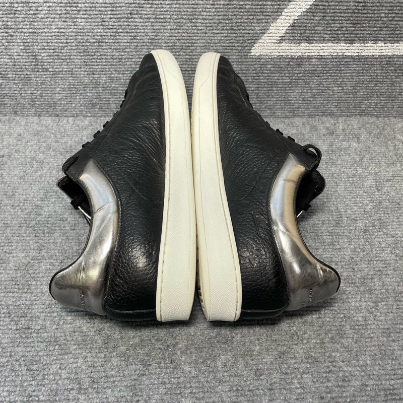 Louis Vuitton 路易威登 黑色老花銀尾板鞋42碼-4