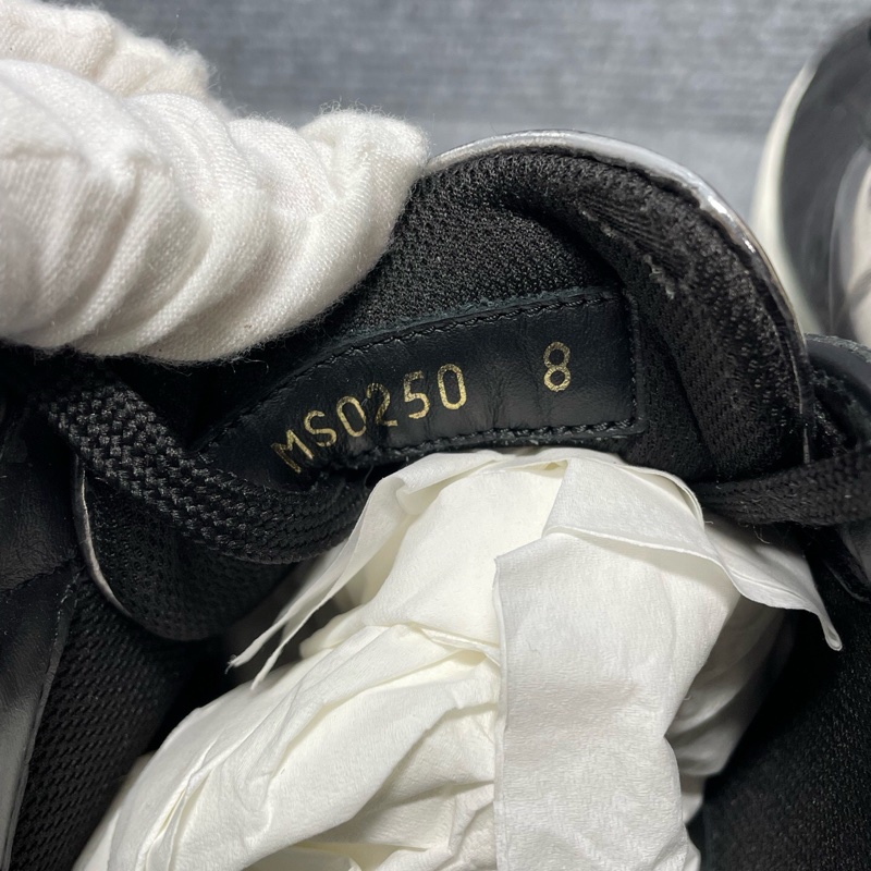 Louis Vuitton 路易威登 黑色老花銀尾板鞋42碼-5