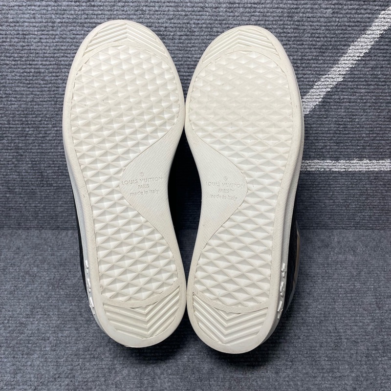 Louis Vuitton 路易威登 黑色老花銀尾板鞋42碼-6