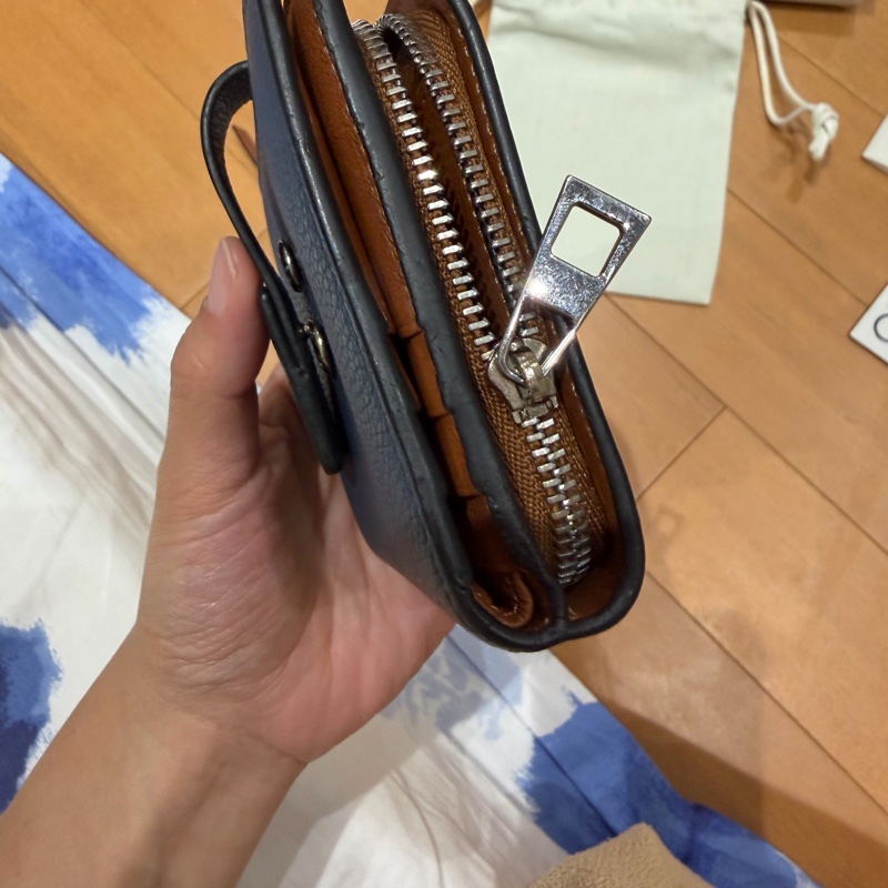 Loewe深藍色零錢短夾/皮夾-15