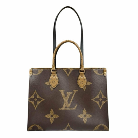 路易威登 OnTheGo MM Monogram Giant 手提包，反色 M45321 棕色，男女通用，LOUIS VUITTON 兩用