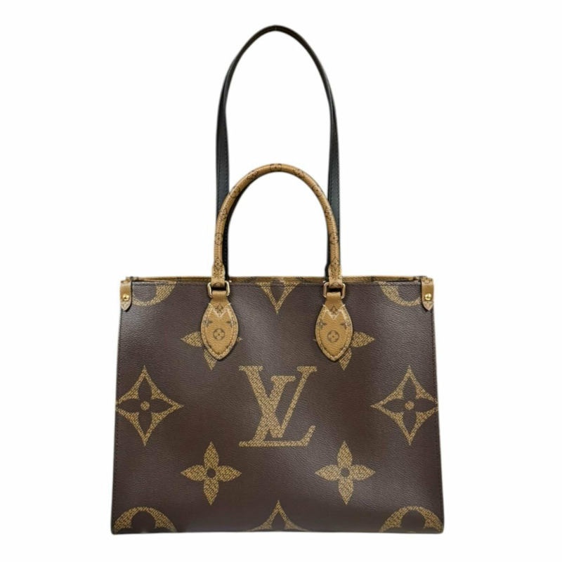路易威登 OnTheGo MM Monogram Giant 手提包,反色 M45321 棕色,男女通用,LOUIS VUITTON 兩用-0