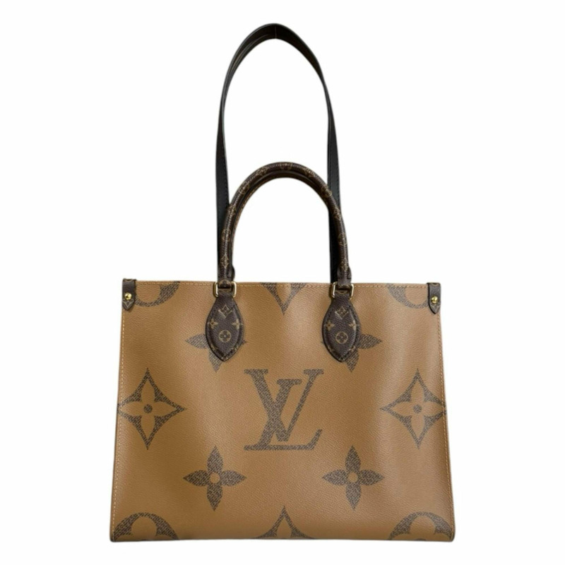 路易威登 OnTheGo MM Monogram Giant 手提包,反色 M45321 棕色,男女通用,LOUIS VUITTON 兩用-2