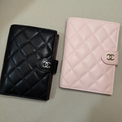 CHANEL 粉紅 護照夾 筆記本套 閒置新 💗