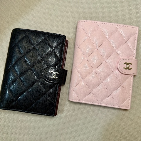 CHANEL 粉紅 護照夾 筆記本套 閒置新 💗