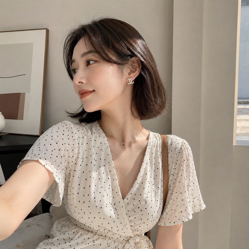 914intheair精品代購『近全新閒置』Chanel 經典密鑲水鑽雙c logo耳環-3