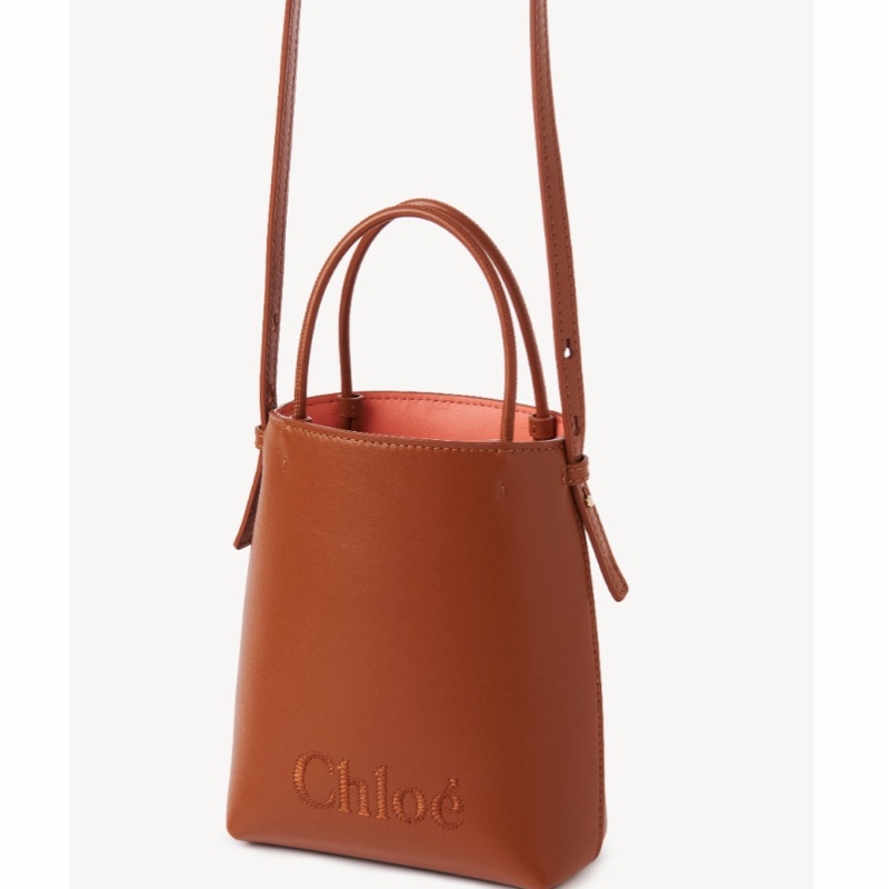 Chloe 女士 Sense 縫線logo迷你包均碼碼MINI、14.5 X 6.5 X 18 CM-1