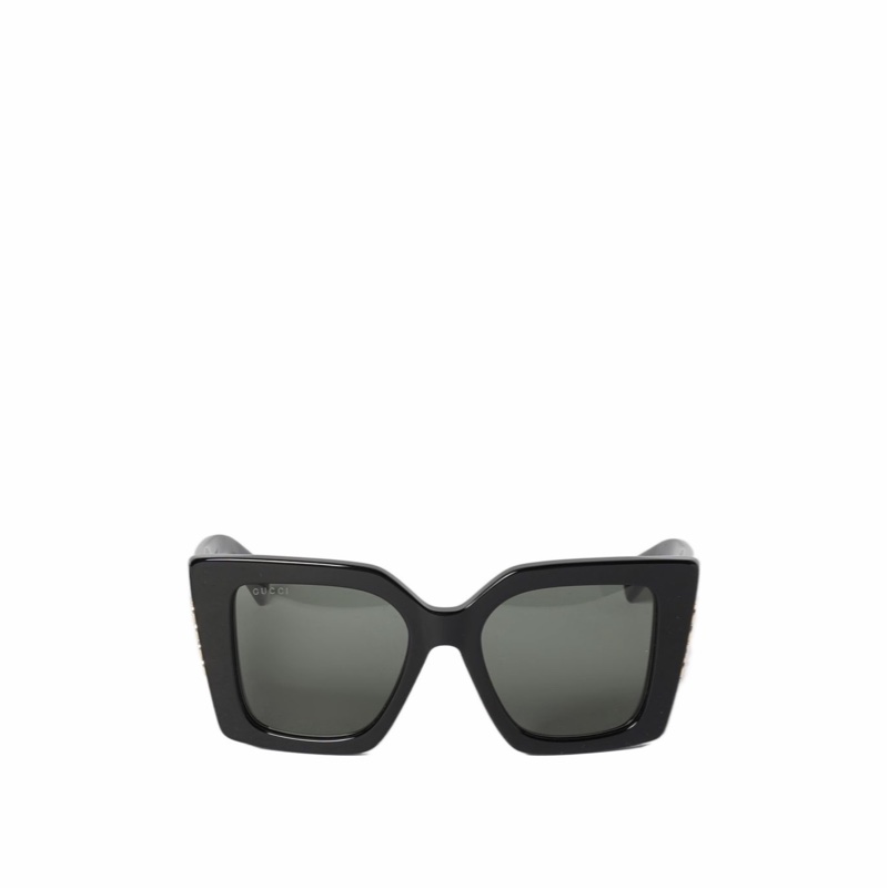 Gucci 女士 幾何框太陽鏡51 均碼碼橋寬: 1.9cm; 鏡腿長: 13cm; 鏡片直徑: 5.1cm-2