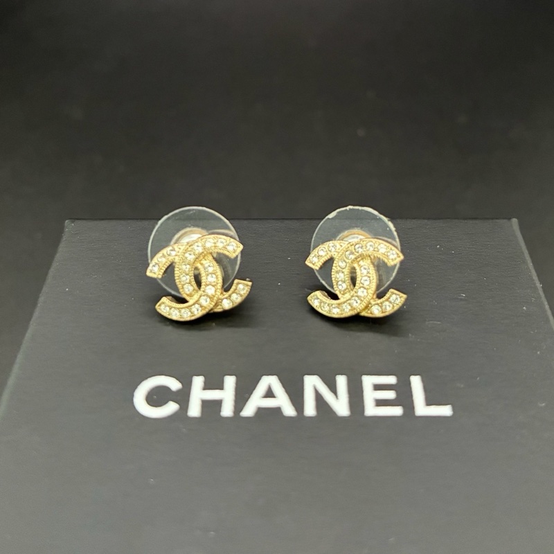 香奈兒/Chanel 雙C chanel 耳環耳釘 金屬與黃銅-2
