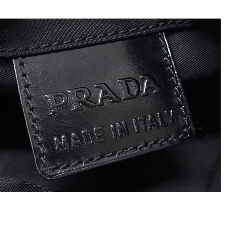 Prada • 經典黑銀尼龍Mini 水桶包-8