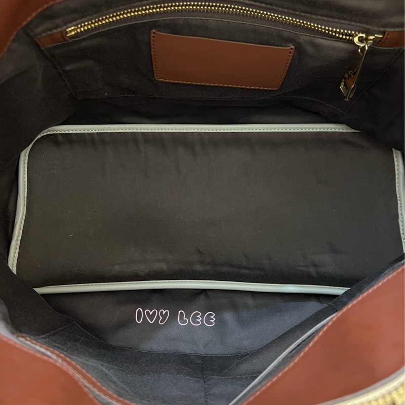 Chloé Baylee 系列 手提包 斜背包 紅棕色拼焦糖色 正品 二手精品-8