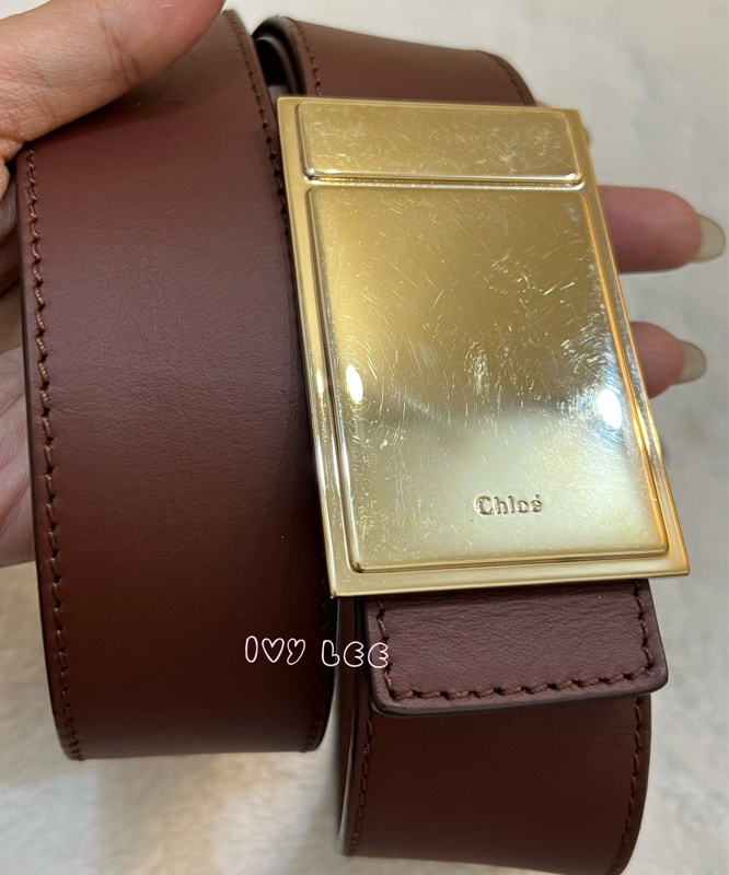 Chloé Baylee 系列 手提包 斜背包 紅棕色拼焦糖色 正品 二手精品-12