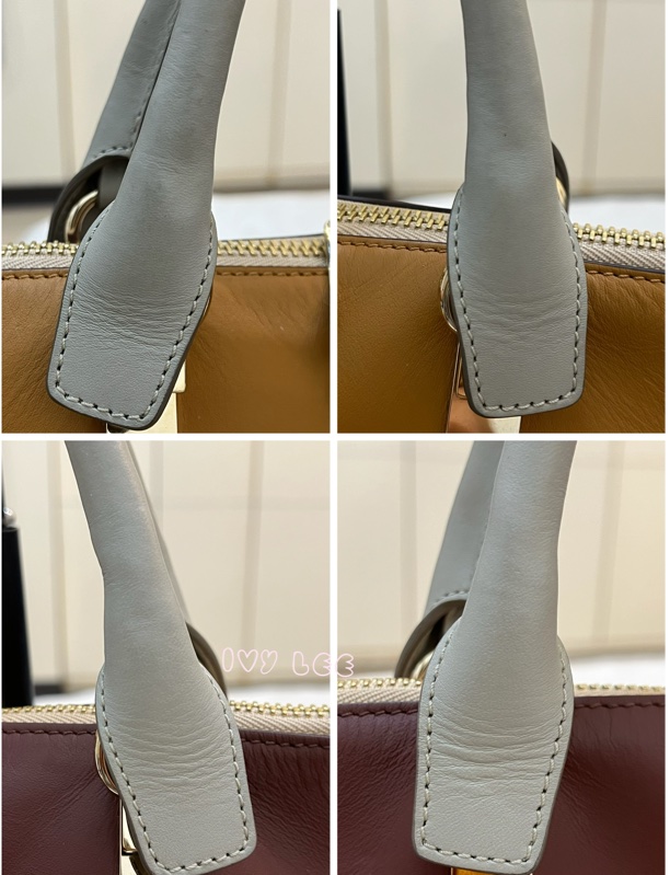 Chloé Baylee 系列 手提包 斜背包 紅棕色拼焦糖色 正品 二手精品-15