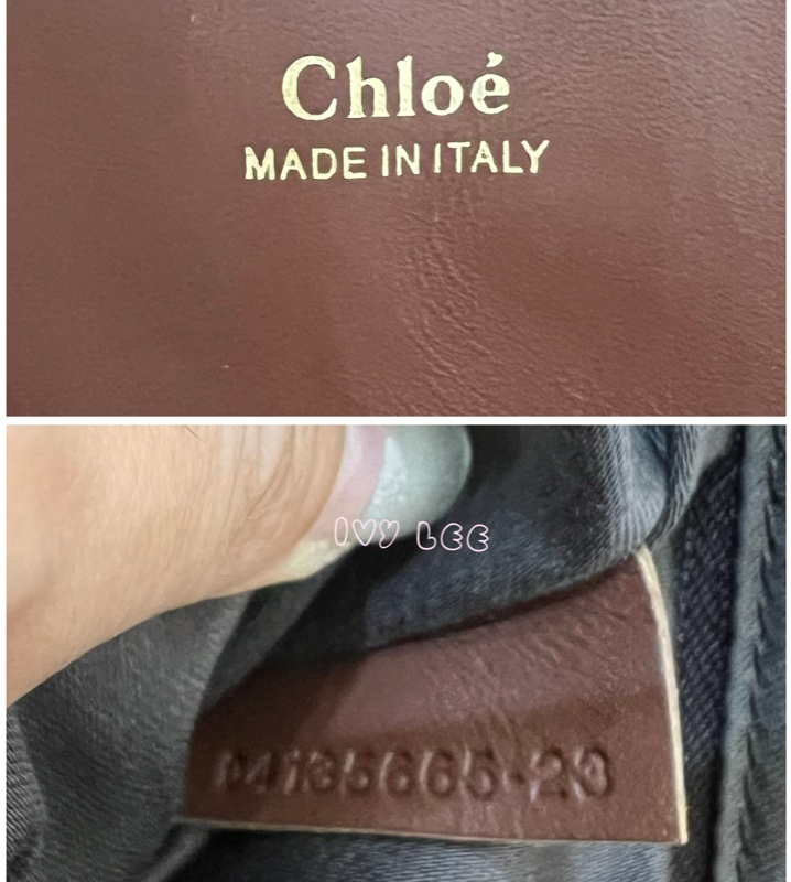 Chloé Baylee 系列 手提包 斜背包 紅棕色拼焦糖色 正品 二手精品-19