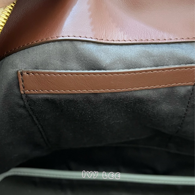 Chloé Baylee 系列 手提包 斜背包 紅棕色拼焦糖色 正品 二手精品-23