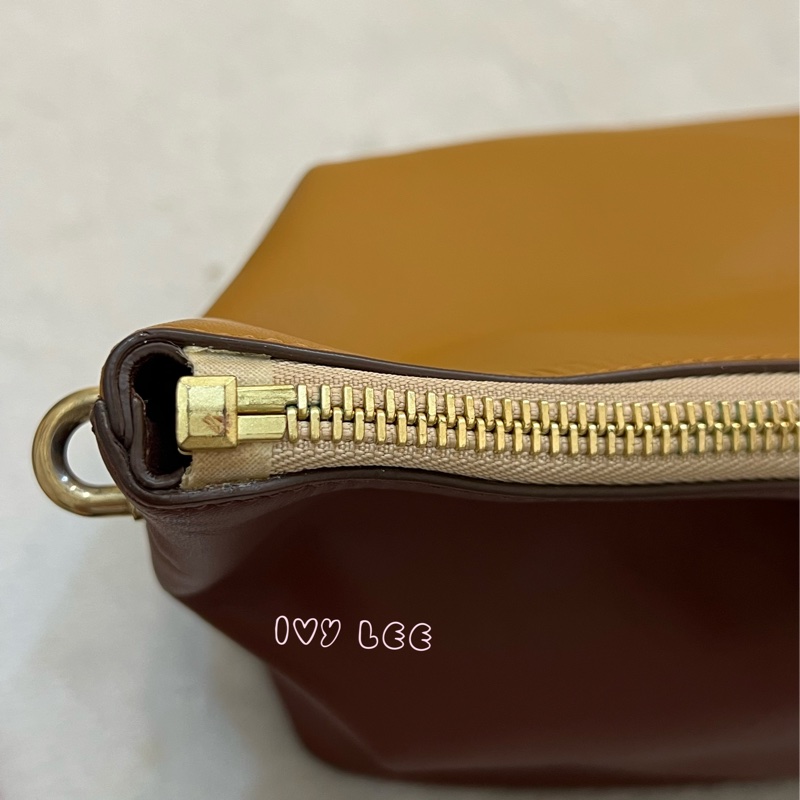 Chloé Baylee 系列 手提包 斜背包 紅棕色拼焦糖色 正品 二手精品-25
