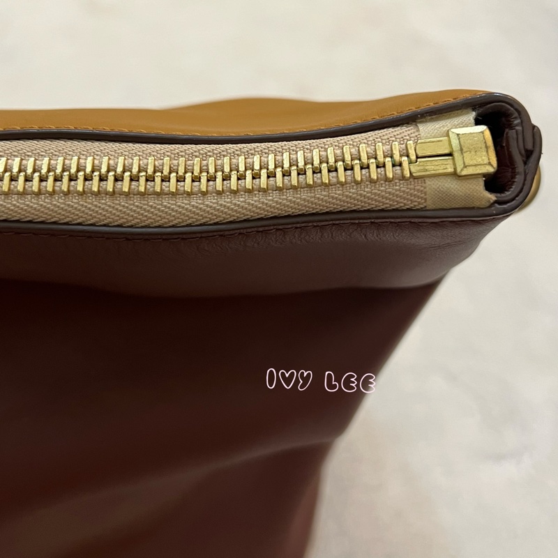 Chloé Baylee 系列 手提包 斜背包 紅棕色拼焦糖色 正品 二手精品-27