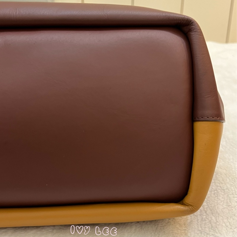 Chloé Baylee 系列 手提包 斜背包 紅棕色拼焦糖色 正品 二手精品-30