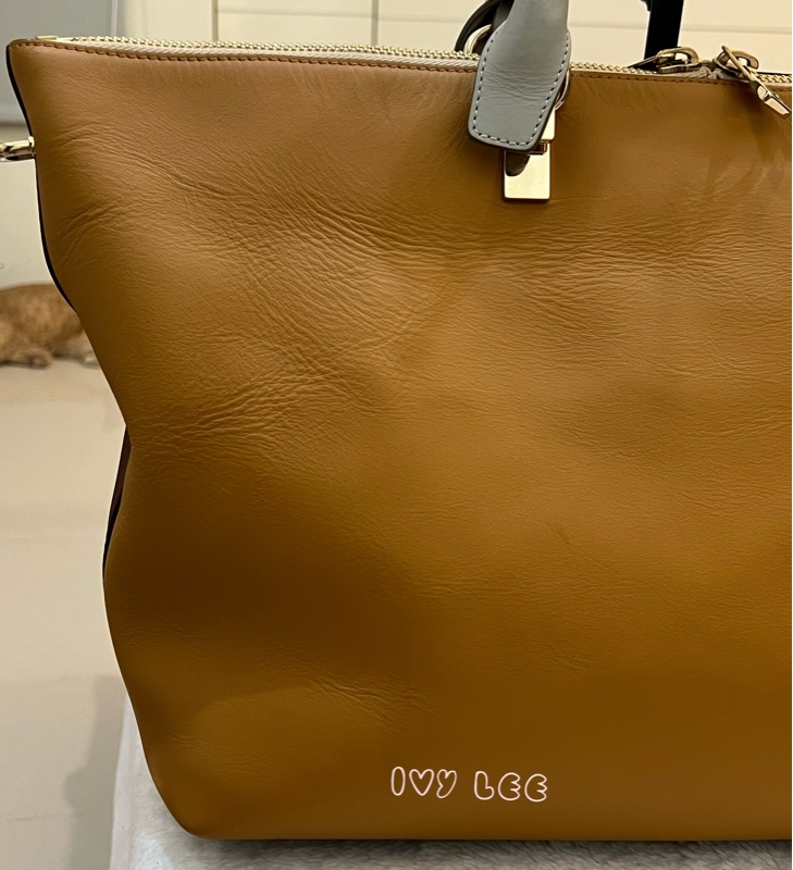 Chloé Baylee 系列 手提包 斜背包 紅棕色拼焦糖色 正品 二手精品-34