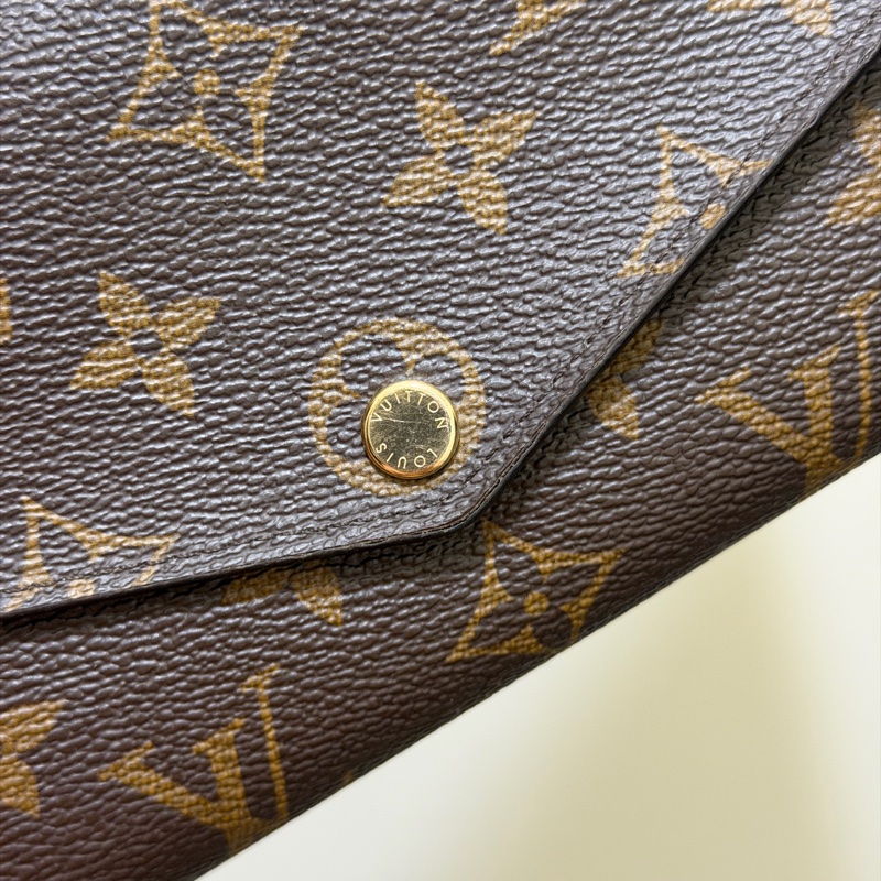 LV Sarah 信封式長夾 焦糖咖色-15