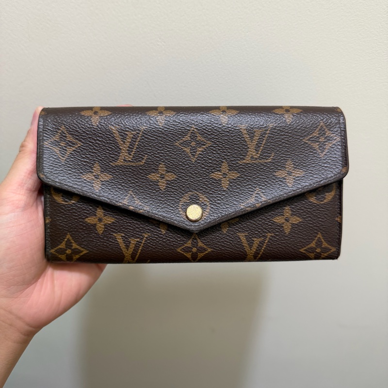 LV Sarah 信封式長夾 芭蕾淡粉-5