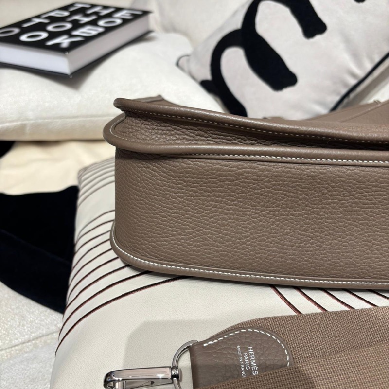 Hermes Evelyne 33,etoupe ,STAMP B,大象灰銀扣-10