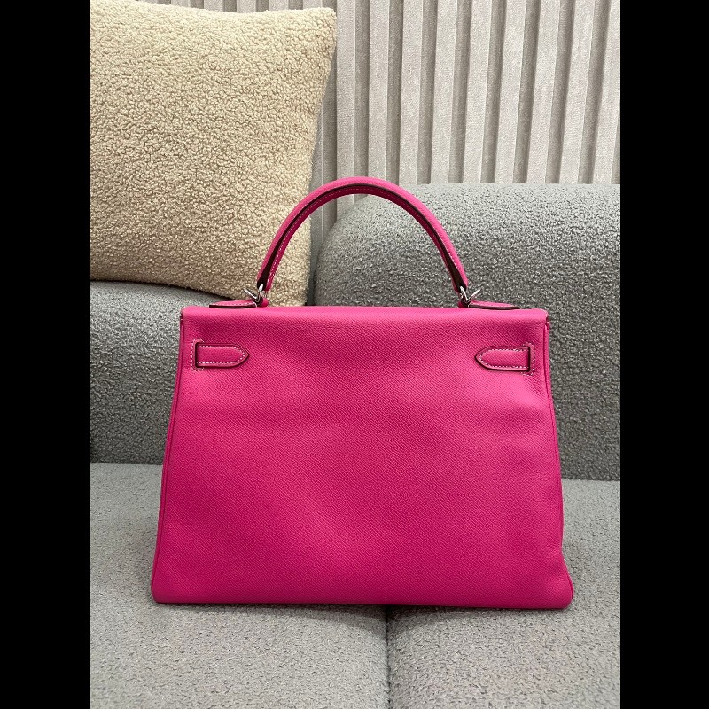 Hermes Kelly 32 E5/K5 糖果粉內拼扥斯卡紫 -2