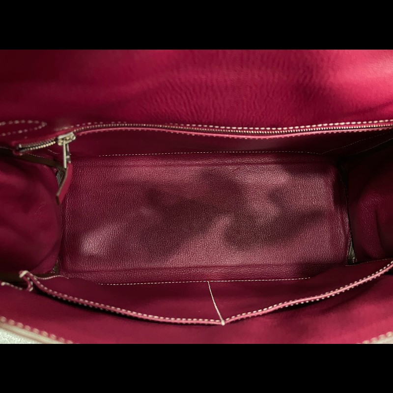 Hermes Kelly 32 E5/K5 糖果粉內拼扥斯卡紫 -11