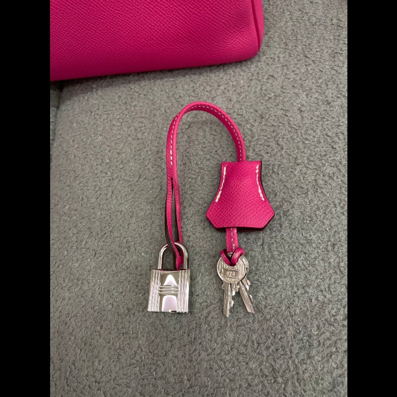 Hermes Kelly 32 E5/K5 糖果粉內拼扥斯卡紫 -19