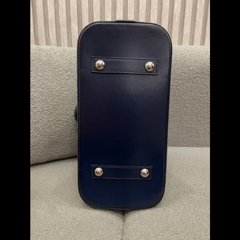 LV Alma 小號 水波紋牛皮 藍色-7