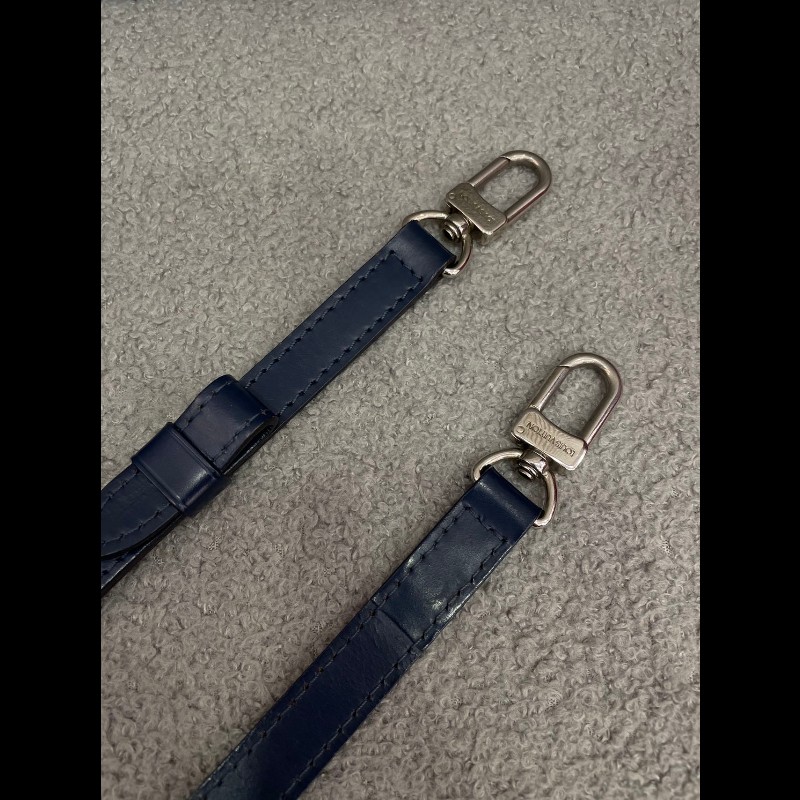 LV Alma 小號 水波紋牛皮 藍色-15