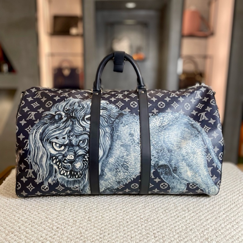 Louis Vuitton • 限量動物園全皮壓紋Keepall 45-2