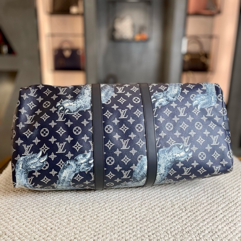 Louis Vuitton • 限量動物園全皮壓紋Keepall 45-5