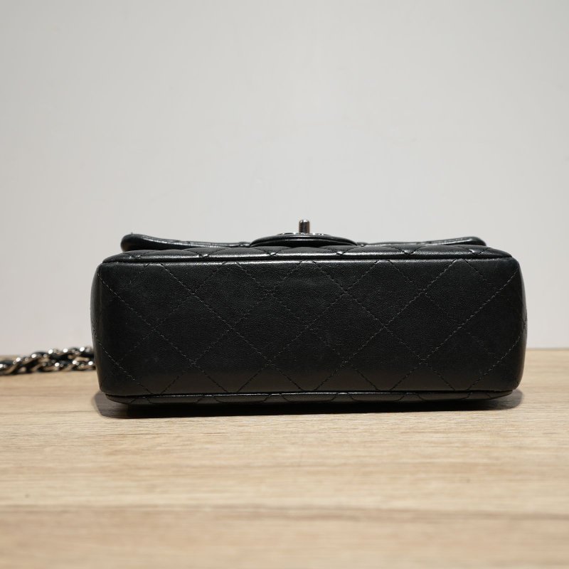 CHANEL CF口蓋包大Mini20黑色肩背包-3