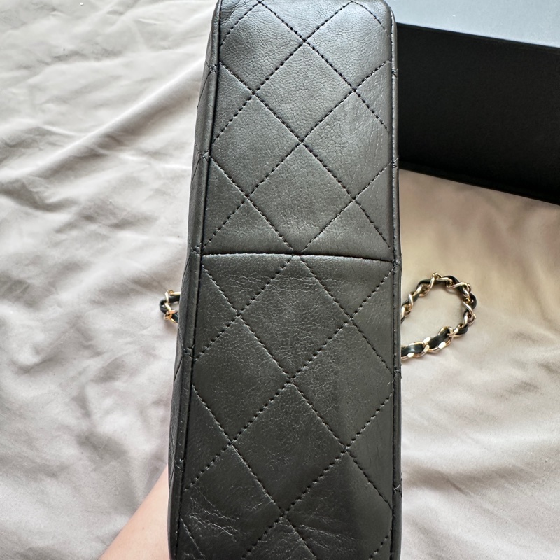 Chanel Vintage 黑金方胖子｜老香黃金年代小方塊五金🖤✨-17