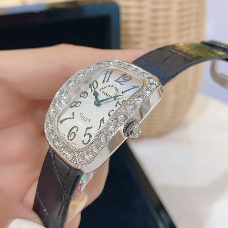 Franck Muller 3002 精鋼鑽石石英女表-3