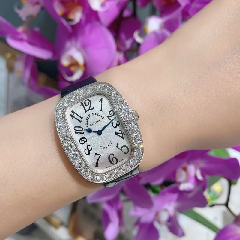 Franck Muller 3002 精鋼鑽石石英女表-5